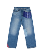 Patchwork Denim Brushed Blue