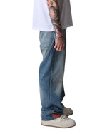 Patchwork Denim Brushed Blue
