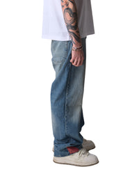 Patchwork Denim Brushed Blue